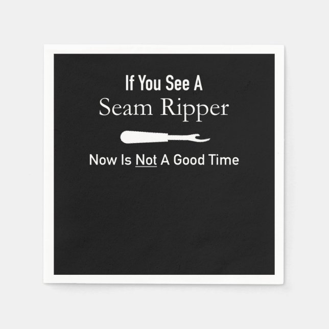 Serviette En Papier Funny Quilting Seamstress Idée cadeau Quilting (Devant)