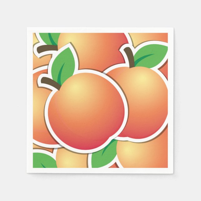 Serviette En Papier Funy peach (Devant)