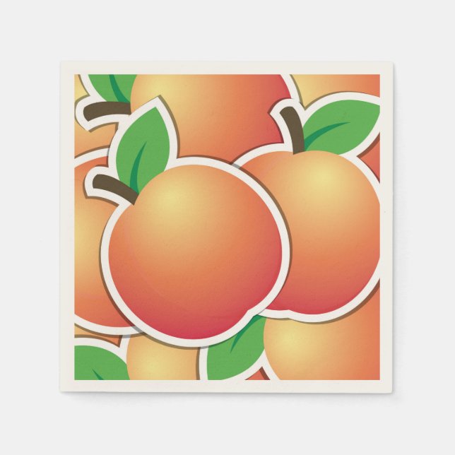 Serviette En Papier Funy peach (Devant)