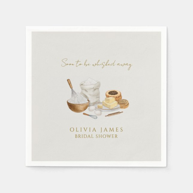 Serviette En Papier Futur mariage en vue de la douche nuptiale (Devant)