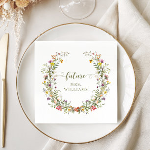 Serviette En Papier Futur Mme Réception de Mariage Champêtre