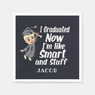 Serviette En Papier Gag I Graduation Gag I Graduated Nom du dessin