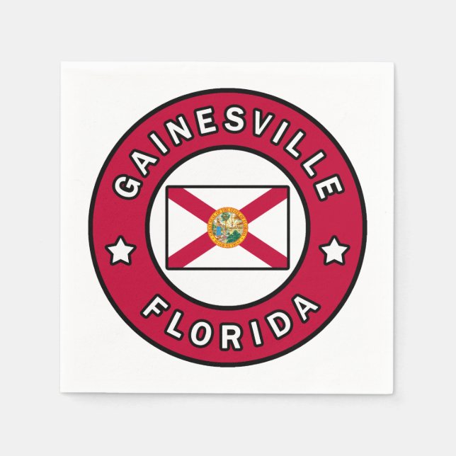 Serviette En Papier Gainesville Floride (Devant)