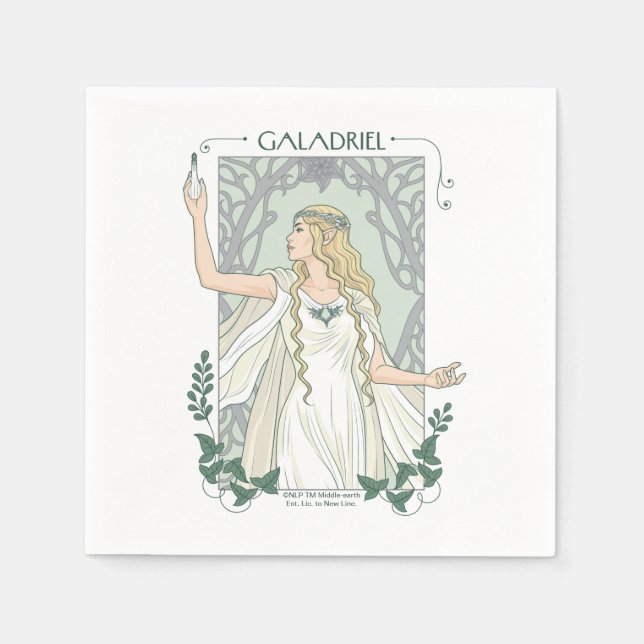 Serviette En Papier Galadriel Lumière de Valinor Graphique (Devant)