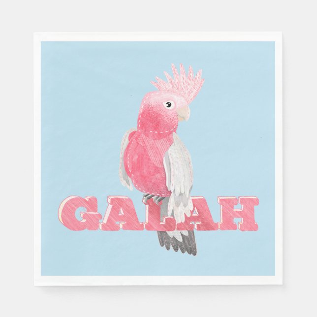 Serviette En Papier Galah Australain Bird (Devant)