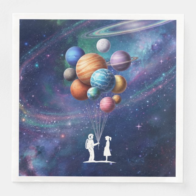 Serviette En Papier Galaxie (Devant)