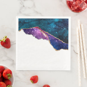 Serviette En Papier Galaxy Agate Series Design 6