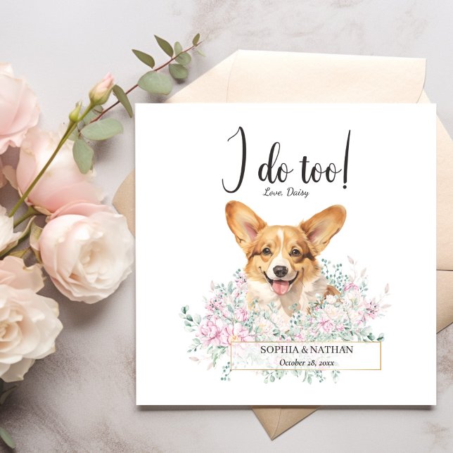 Serviette En Papier Gallois Corgi Chien Mariage Cocktail  Serviettes (Créateur téléchargé)