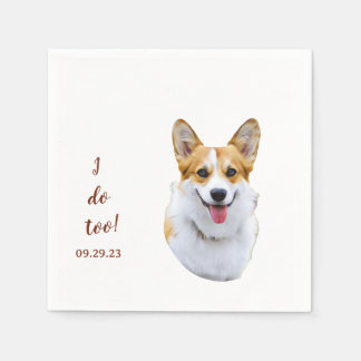 Serviette En Papier Gallois Corgi Dessin Personnalisé Je fais Aussi