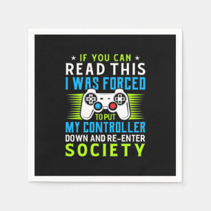 Serviette En Papier Gamer A Été Forcé De Mettre Mon Contrôleur