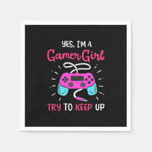 Serviette En Papier Gamer Gift Oui Je Suis Une Gamer Girl