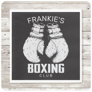 Serviette En Papier Gants de boxe club Boxer Gym Fighter