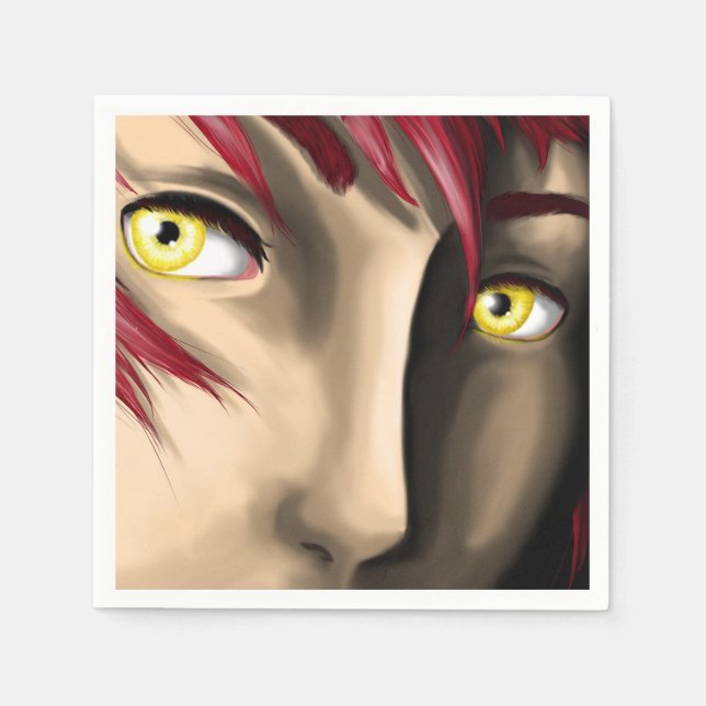 Serviette En Papier Garçon à manga électrique (Devant)