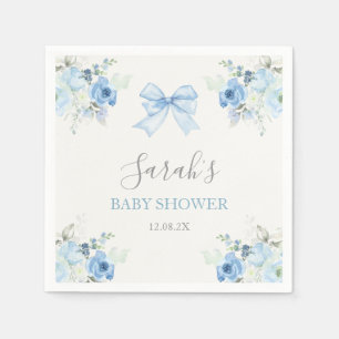 Serviette En Papier Garçon Baby shower de cou rose