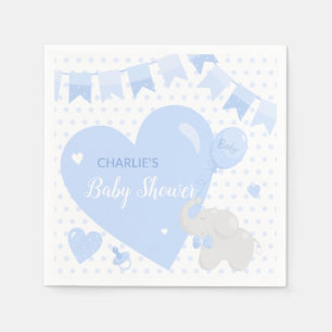 Serviette En Papier Garçon Baby shower Eléphant Balloon Papier Napkin