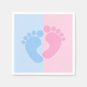 Serviette En Papier Garçon ou fille Révélation de genre Baby shower