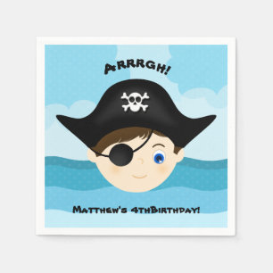Serviette En Papier Garçon Pirate
