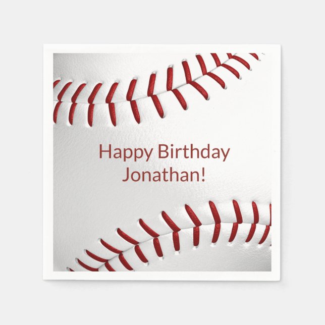 Serviette En Papier garçons filles de baseball sofeball party (Devant)