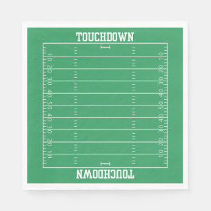 Serviette En Papier Garçons Football Green Sports Anniversaire