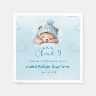 Serviette En Papier Garçons Ours Nuage Nuage Neuf 9 Baby showers