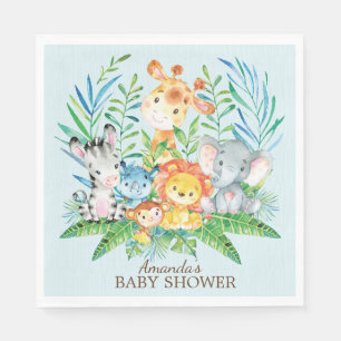 Serviette En Papier Garçons Safari Jungle Baby shower papier serviette