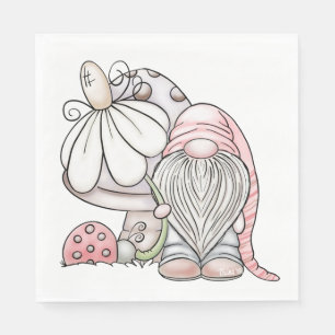 Serviette En Papier Garden Gnome