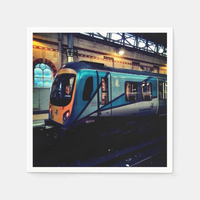 Serviette En Papier Gare de Manchester (Devant)