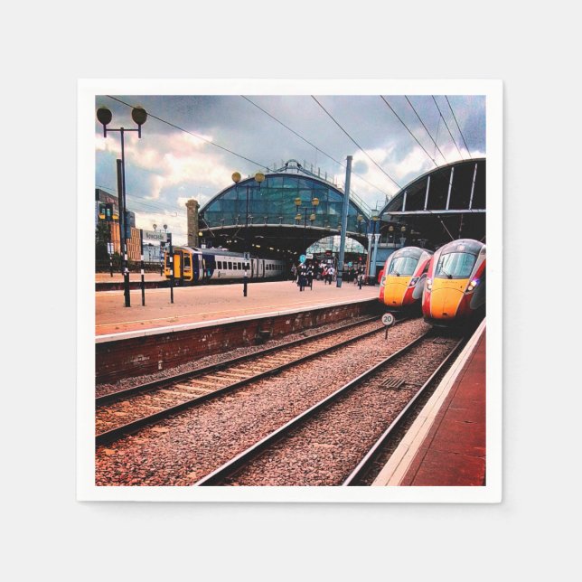 Serviette En Papier Gare de Newcastle (Devant)