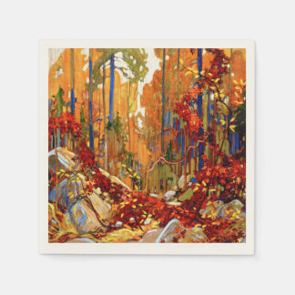 Serviette En Papier Garland d'automne, couleurs de l'automne,