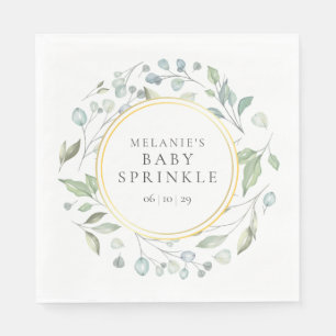 Serviette En Papier Garland verdure Bébé Sprinkle / Douche