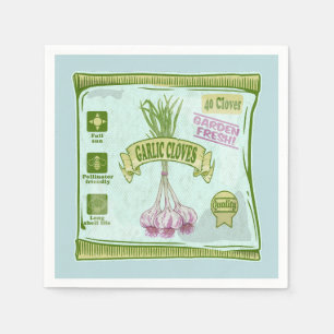 Serviette En Papier Garlic Cloves Jardin végétal