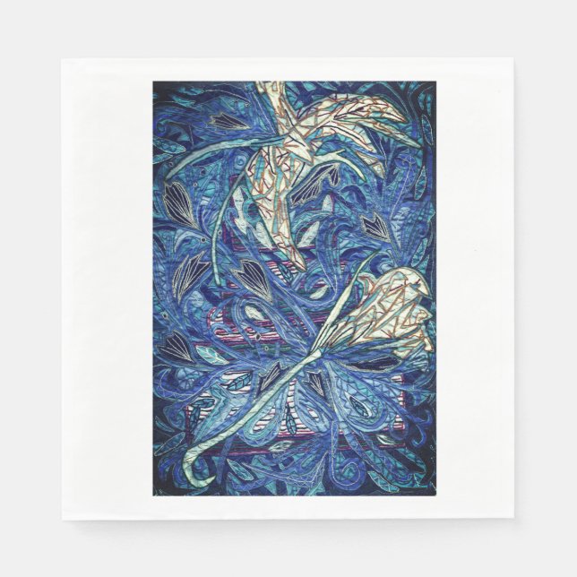 Serviette En Papier Gâteau bleu (Devant)