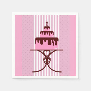 Serviette En Papier Gâteaux mignons fête du thé l'après-midi
