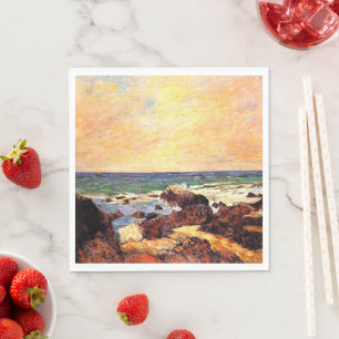 Serviette En Papier Gauguin - Rochers et Mer,