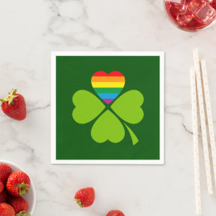Serviette En Papier Gay Lucky Clover