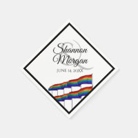 Gay pride drapeau arc-en-ciel Mariage
