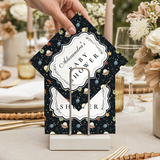 Serviette En Papier Gender Neutral Planet Safari Baby Shower (Créateur téléchargé)