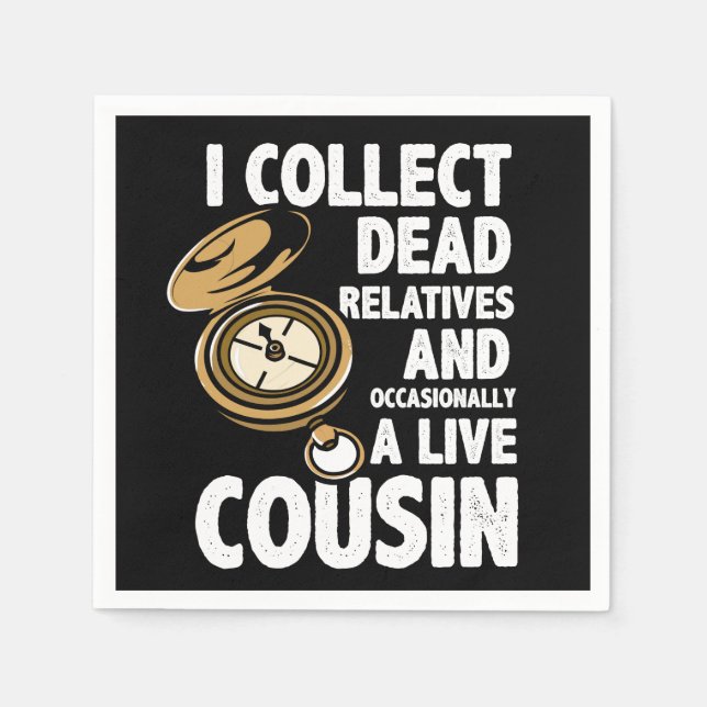 Serviette En Papier Généalogie de l'historien de famille (Devant)