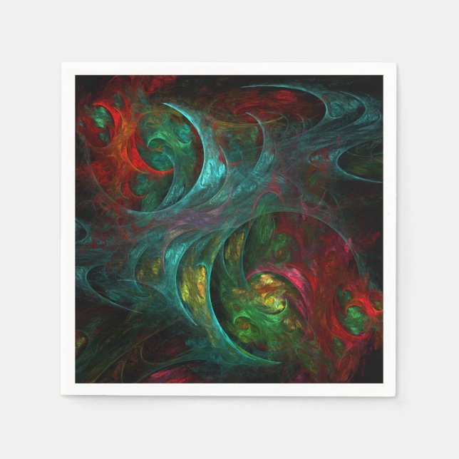 Serviette En Papier Genesis Nova Art Abstrait (Devant)