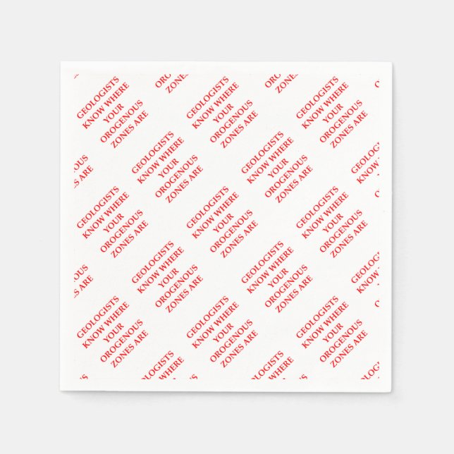 Serviette En Papier géologie (Devant)