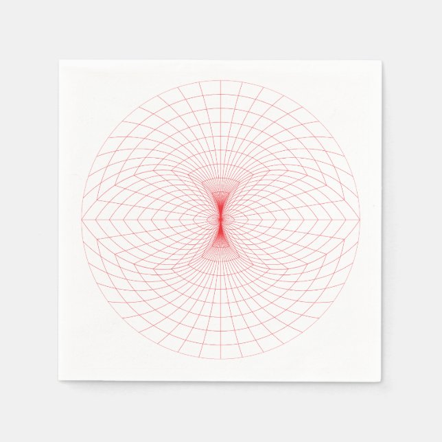 Serviette En Papier Géométrie Abstraite Napkin (Devant)