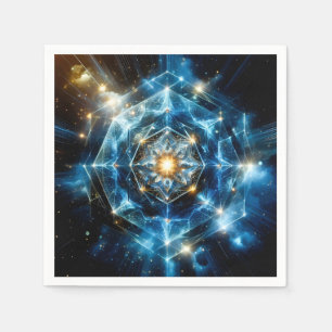 Serviette En Papier Géométrie cosmique mandala étoile univers abstrait