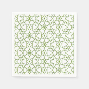 Serviette En Papier Géométrie verte