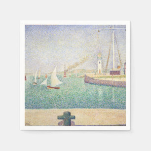 Serviette En Papier Georges Seurat - Entrée du port d'Honfleur