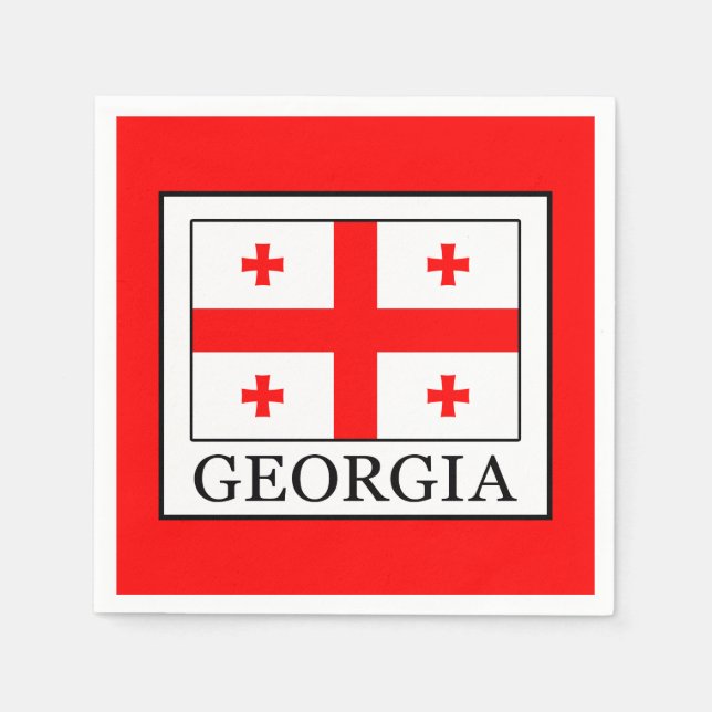 Serviette En Papier Géorgie (Devant)