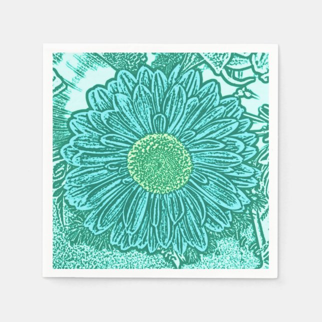 Serviette En Papier Gerbera Daisy (Devant)