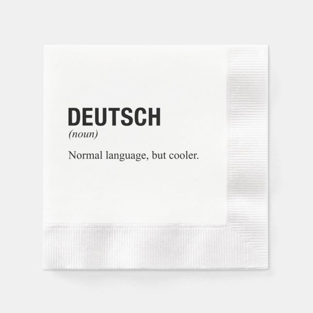 SERVIETTE EN PAPIER GERMAN (Devant)