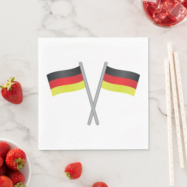 Serviette En Papier Germany Flags Napkins (Créateur téléchargé)