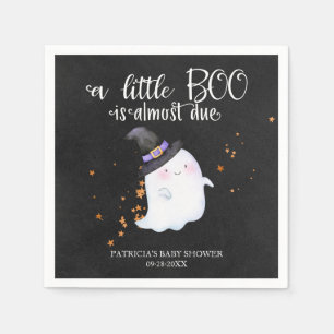 Serviette En Papier Ghost Halloween Little Boo Girl Baby shower