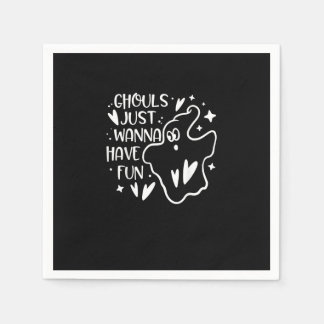 Serviette En Papier Ghouls veut juste s'amuser amusant Halloween drôle